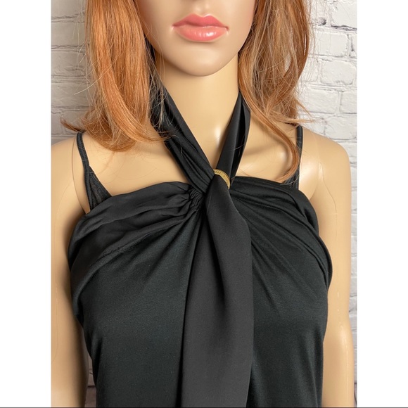 NWT New Kiki de Montparnasse Black Sarong Silk Modal Jersey Swim Cover-up - Picture 3 of 8